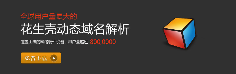 花生壳—全球用户量最大的动态域名解析服务